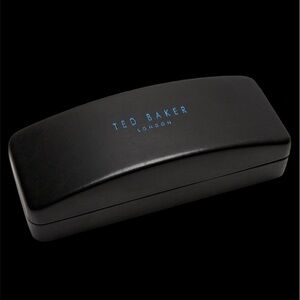 Ted Baker Black and Blue  Leather Glasses Case